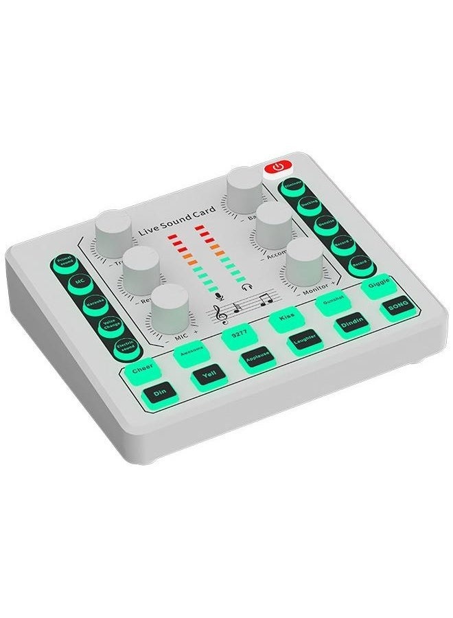 dida-cosmos M8 Live Sound Card DSP Chip Twelve Ambient Sounds Four Kinds Of Sound Changes Live Broadcast DJ Mixer Music Recording Guitars TikTok Facebook YouTube USB Bluetooth - Image 1